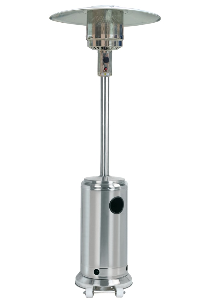 Nordicblue terrassevarmer i rustfri 13W med slange og regulator H221 x B81 cm