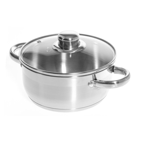 Maku gryde med låg i rustfrit stål 3 liter