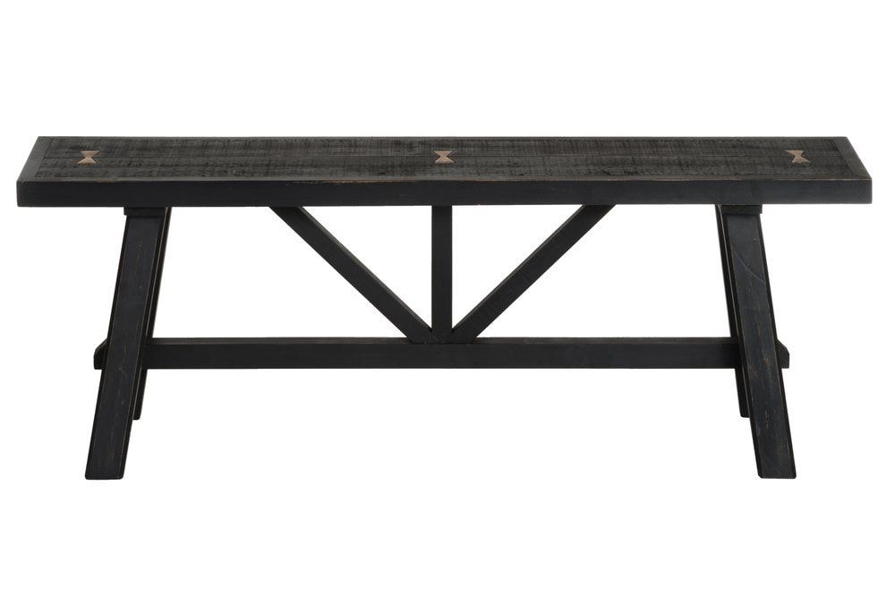 4Living Roots bænk i sort