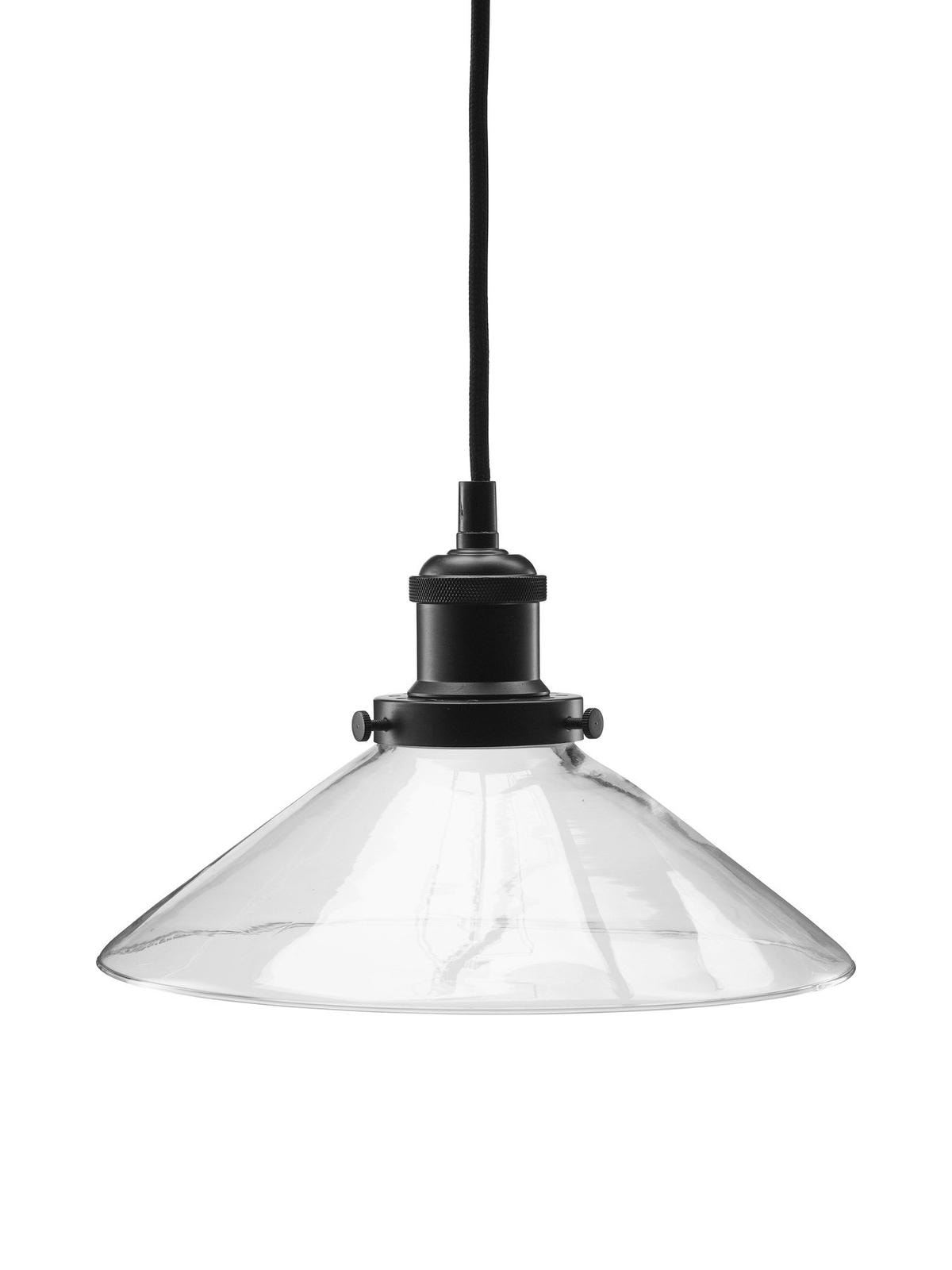 PR Home August pendel i sort/klar Ø25 cm