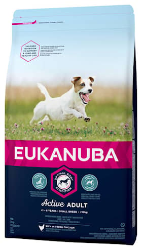 Eukanuba Adult Small Breed Chicken hundefoder 3 kg