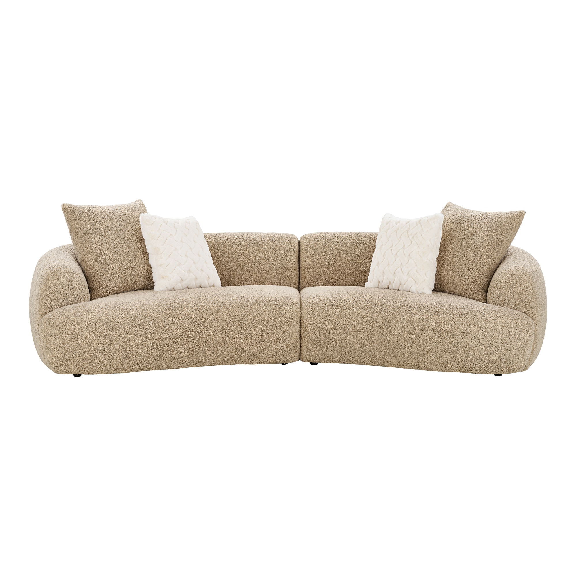 House Nordic Dali sofa med 4 puder, lysebrun HN1265