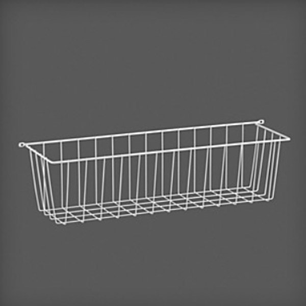 Elfa sidekurv i hvid 150 x 136 x 515 mm