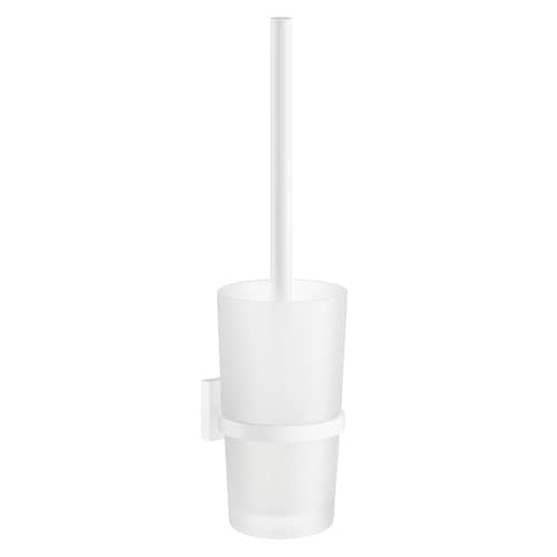 Smedbo House WC-børste inkl. beholder mat hvid/mat glas H380 mm