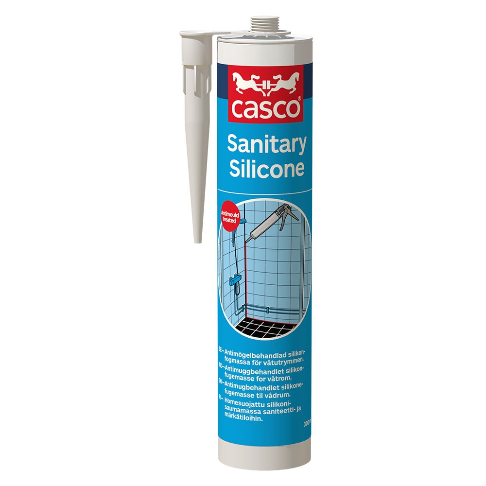Casco Sanitary Silicone fugemasse til vådrum 300 ml