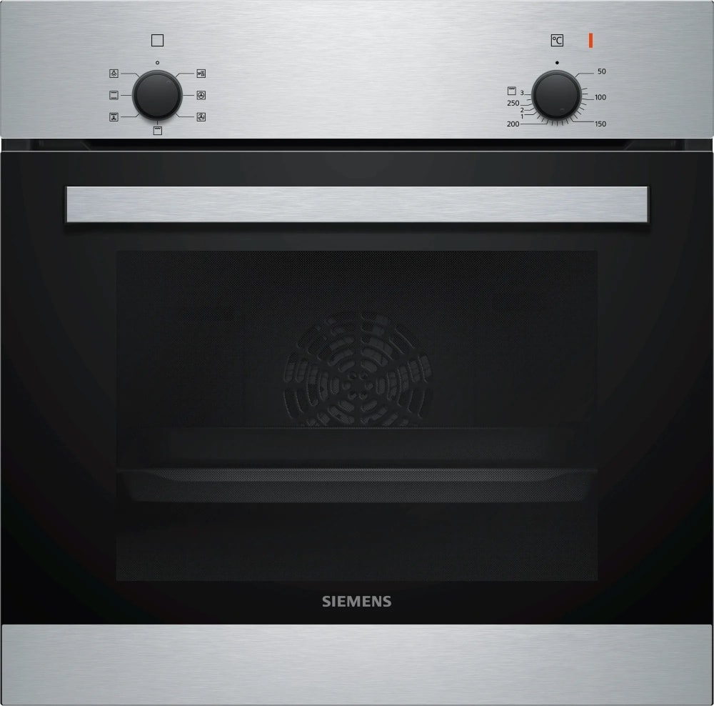 Siemens iQ100 indbygningsovn rustfri 66L 60 x 60 cm HB010FBR1S - Ovne, Hårde hvidevare