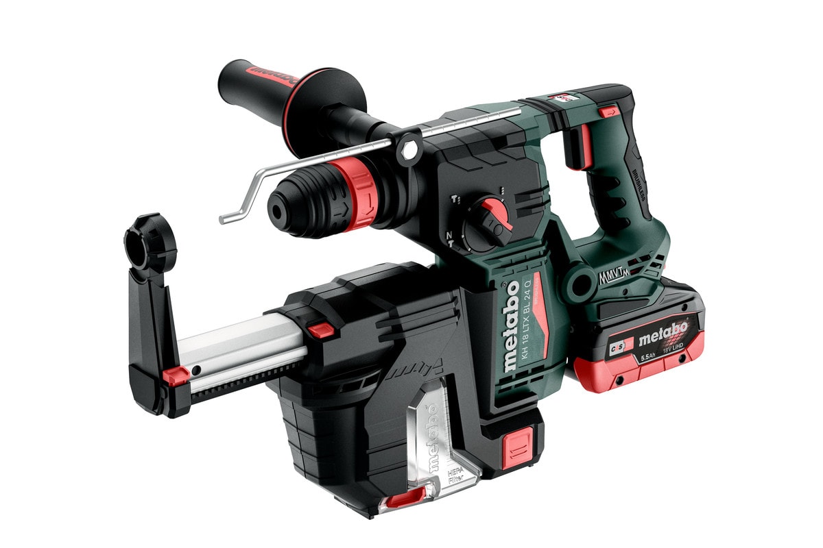 Metabo borehammer KH 18 LTX BL 24 Q Set ISA med 2x5,5Ah batterier og lader