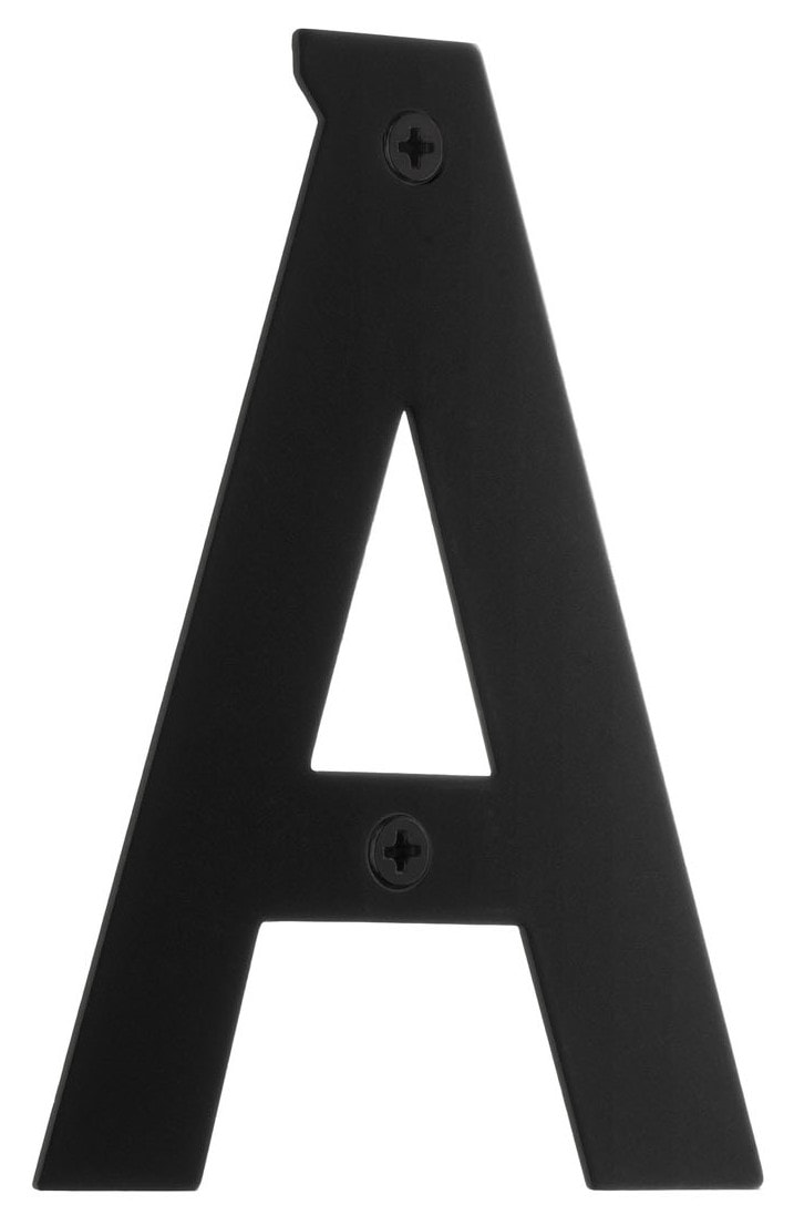 Beslagsboden husbogstav C i sort H150 mm