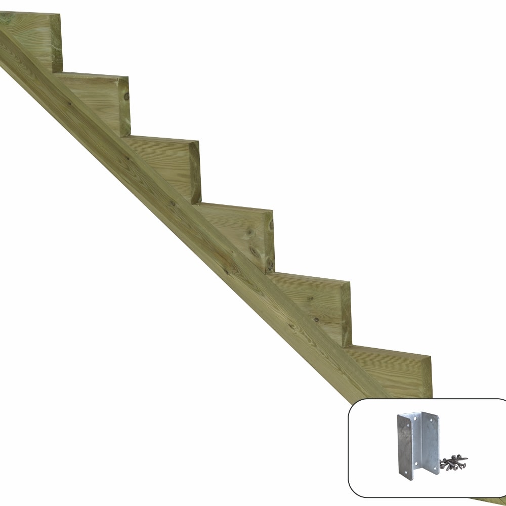 Plus trappevange 7 trin 175 x 119 cm 1 stk.