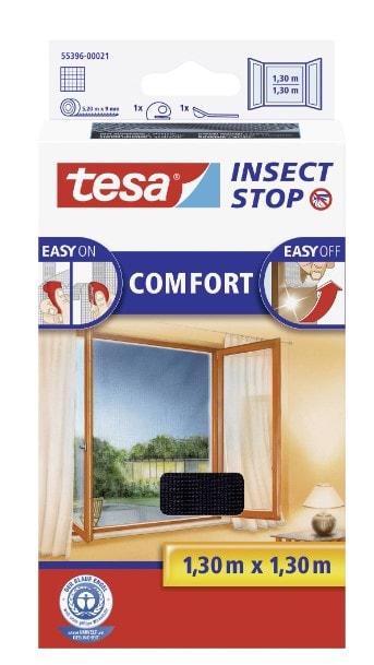 Tesa Insect Stop insektnet Comfort til vinduer sort