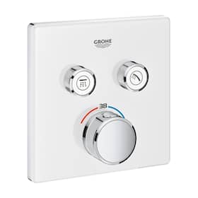 Grohe Grohtherm SmartControl termostat i hvid til indbygning, 2 ventiler
