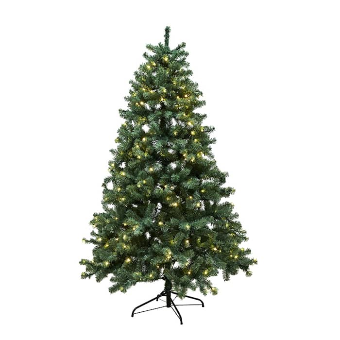 Nordic Winter Aske juletræ med LED lys PVC Klasse B+