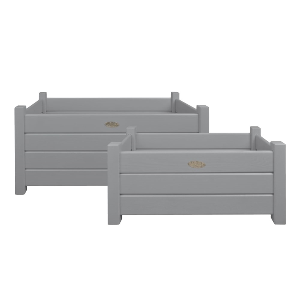 Esschert Design plantekassesæt med to kasser 40 x 79 x 40 cm