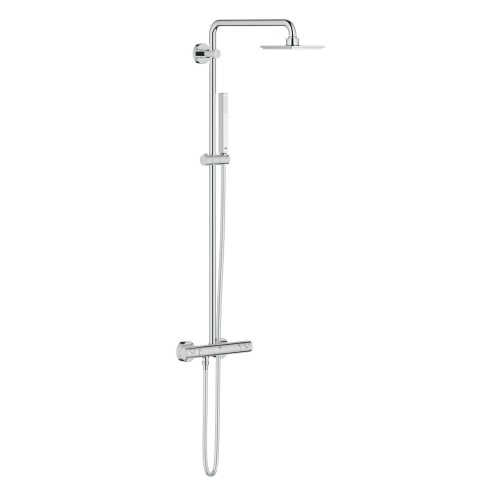 Grohe Euphoria brusesystem i krom med termostat. Brusehoved Ø150 mm