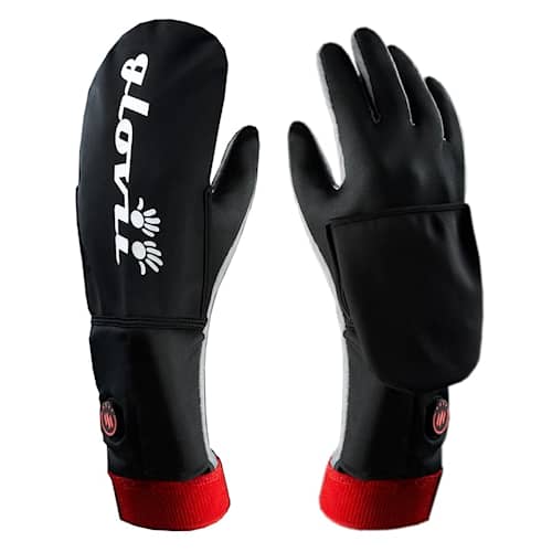 Glovii handsker med varme vandtætte sort str. XL