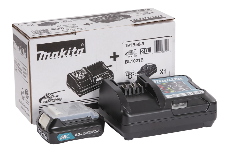 Makita BATTERIPK. 1xBL1021B+1xDC10WD 12V