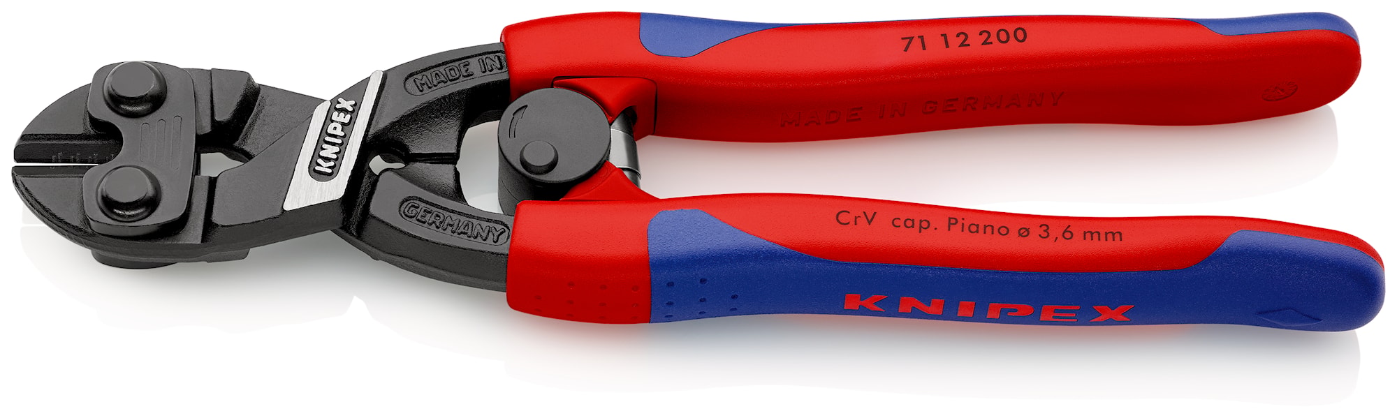 Knipex CoBolt boltsaks kompakt med fjeder sort atramenteret 200 mm