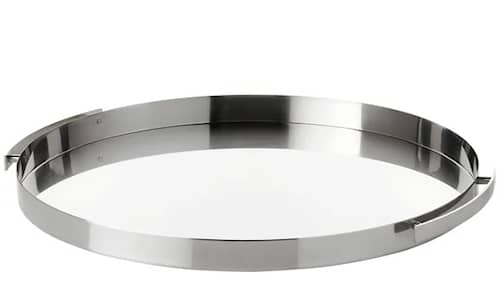 Stelton Arne Jacobsen serveringsbakke steel Ø33,5 cm