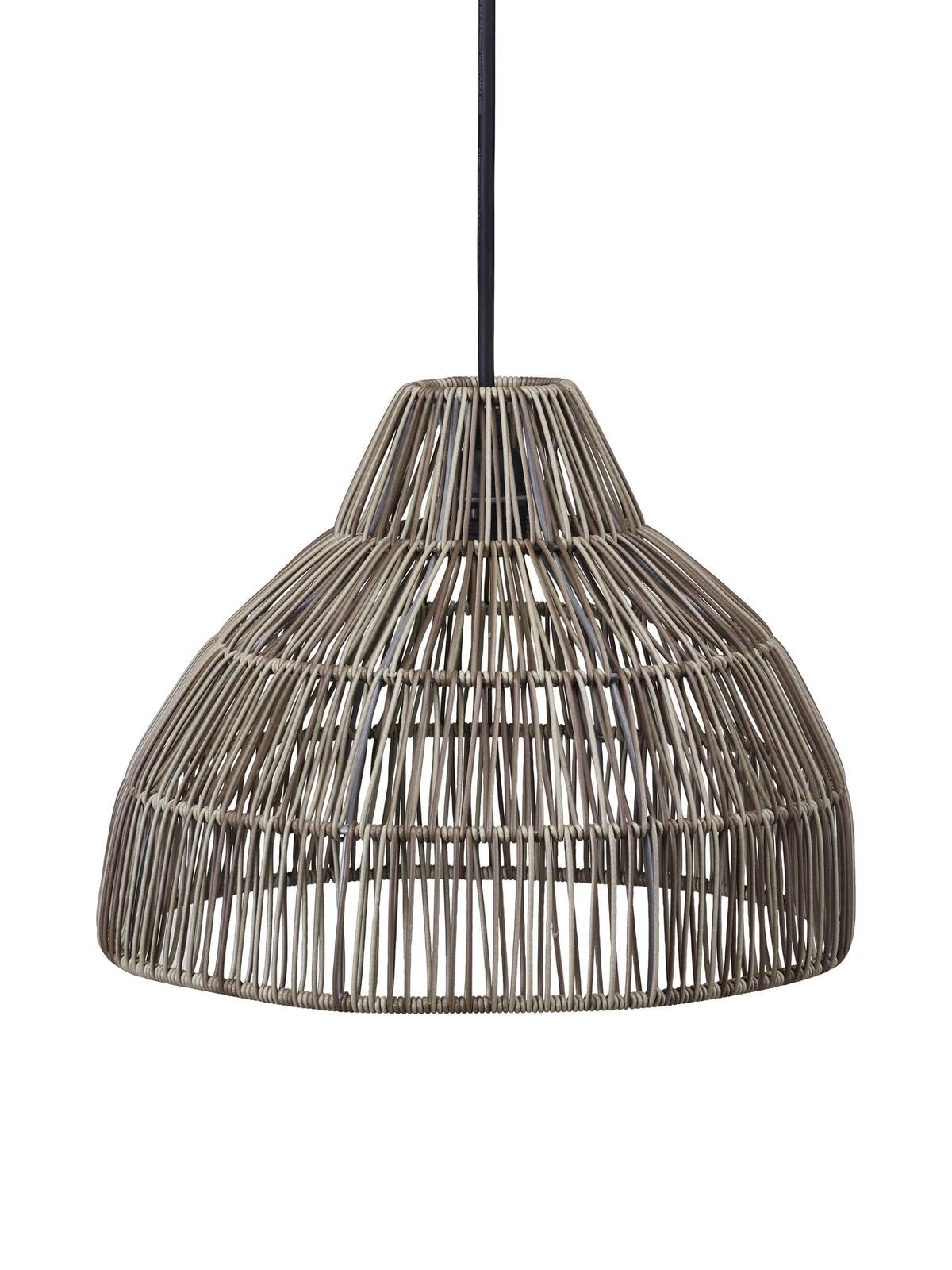 PR Home Bao grå Outdoor pendel i kunstrattan Ø40 cm