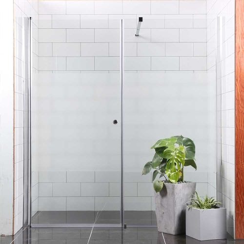 Bathlife Mångsidig Rak nicheløsning 200 cm, 100 cm væg + 100 cm dør halvfrostet