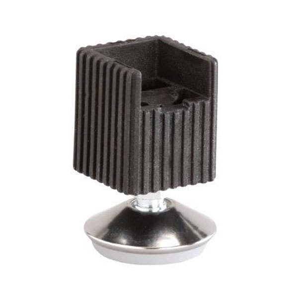 Elfa Classic justerbar fødder i sort i pakke med 4 stk.