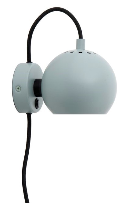 Frandsen Ball væglampe matt aqua green E14 Ø12 cm