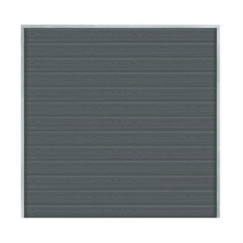 Plus Artura hegn i skifergrå vedligeholdelsesfri struktur composit 180 x 175 cm