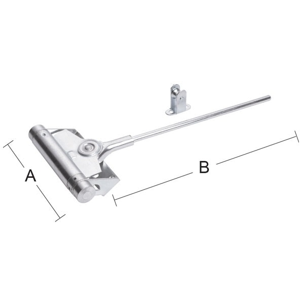 Habo Dørlukker 150x300 mm Elforzinket