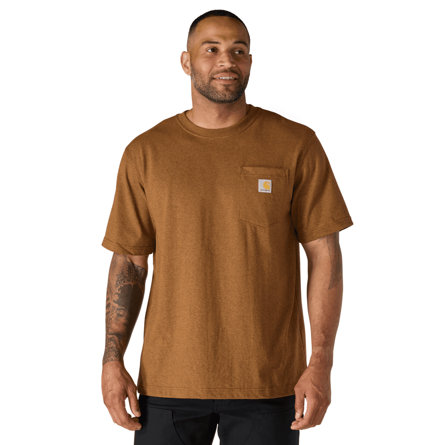 Carhartt Dearborn Relaxed Pocket T-Shirt Men Carhartt Brown 2XL