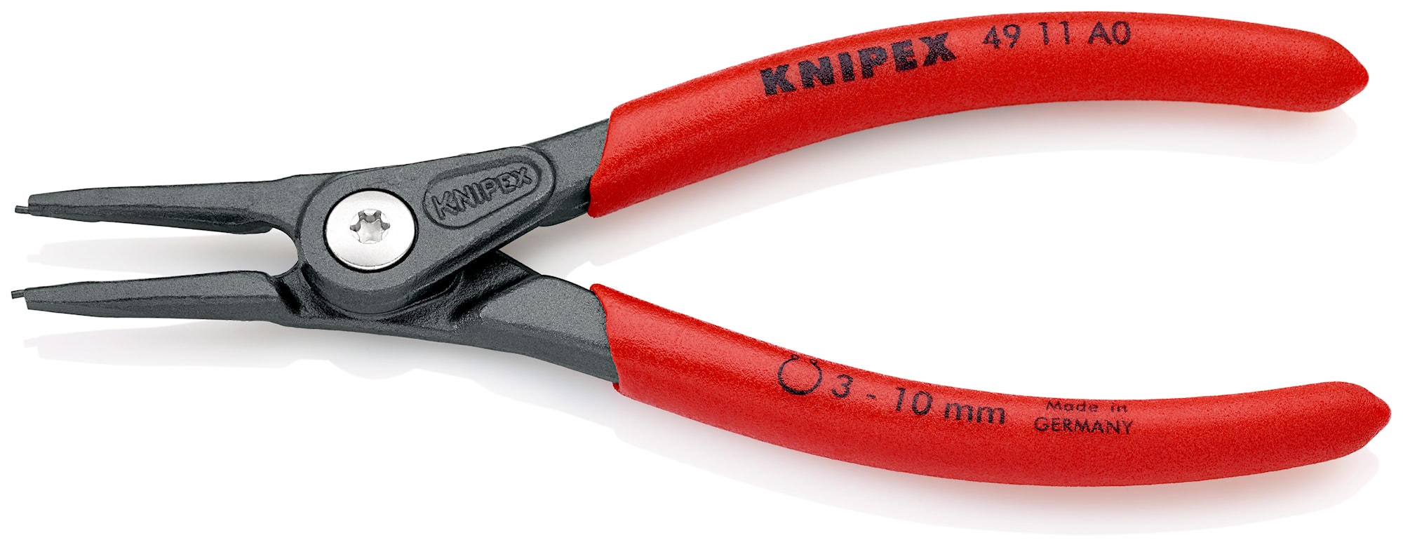 Knipex præcisions-låseringstang til udvendige ringe på aksler grå atramenteret 22