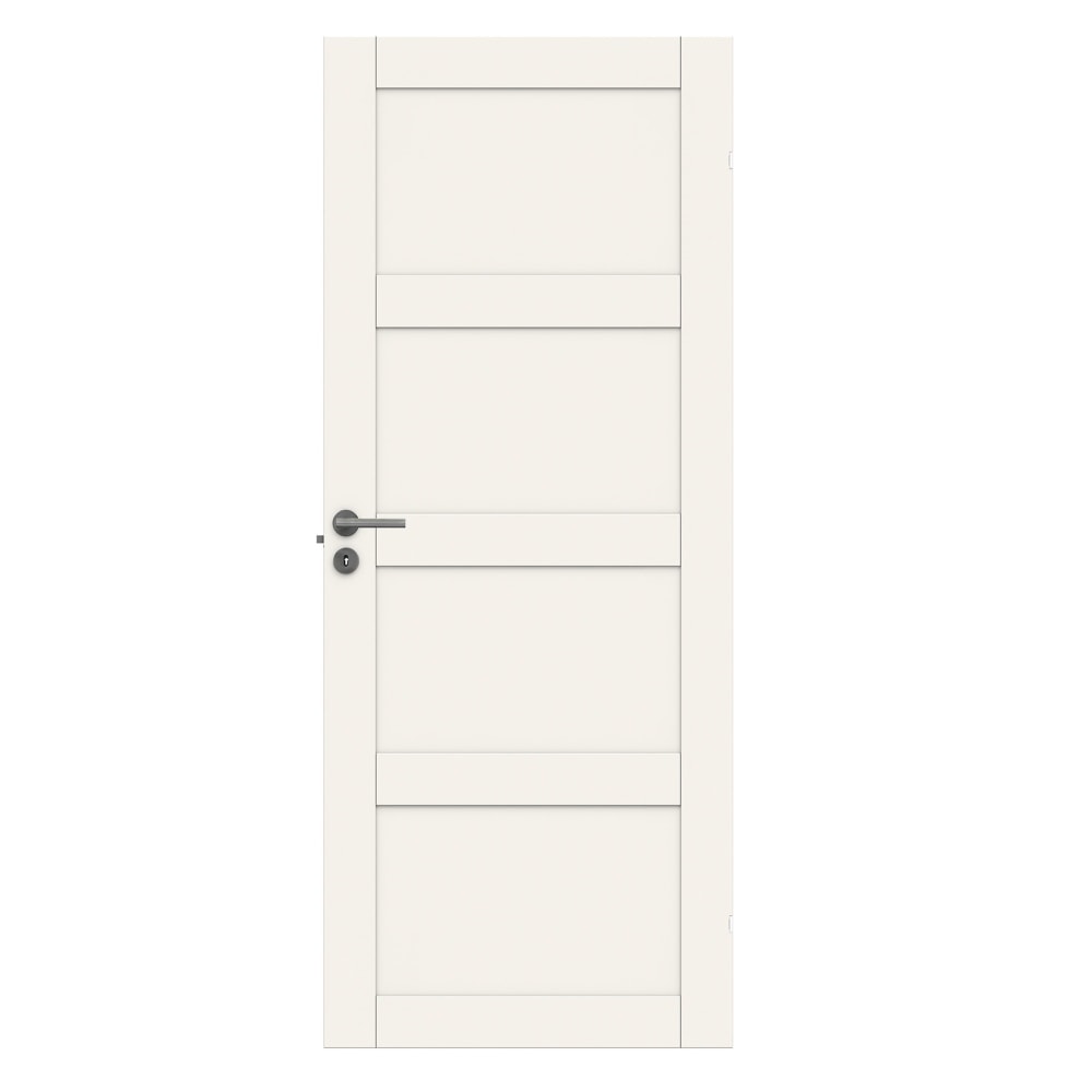 Swedoor Purity 04L 40 mm hvid massiv fyldningsdør 92,5x204 cm (10x21)