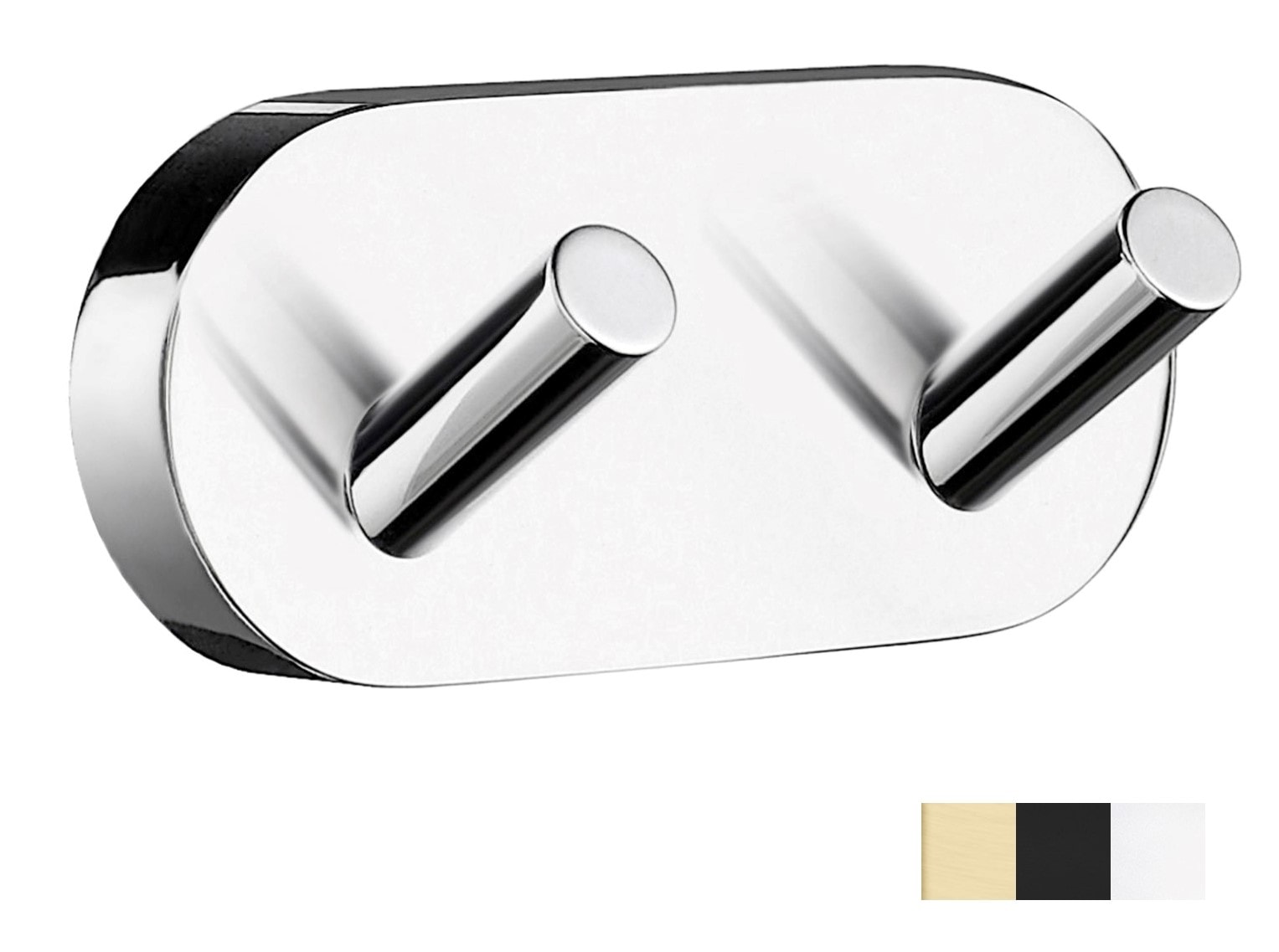 Smedbo Home håndklædeskrog i poleret krom, dobbelt L90 mm