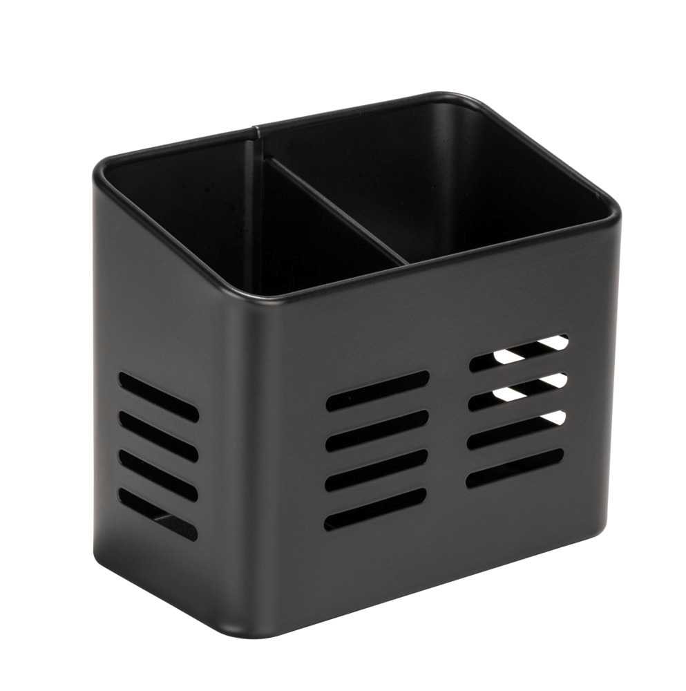 Wenko Black Outdoor Kitchen Baco bestikkurv med to rum