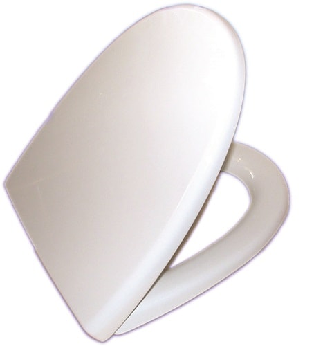 Kriss Skandi Sign Silent toiletsæde i hvid medantibak og dæmpet lukning.