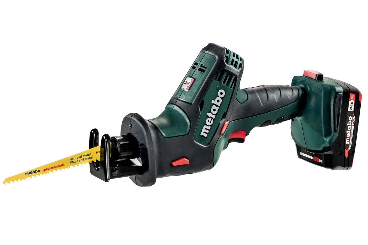 Metabo tigersav SSE 18 LTX Compact med 2x2Ah batterier og lader