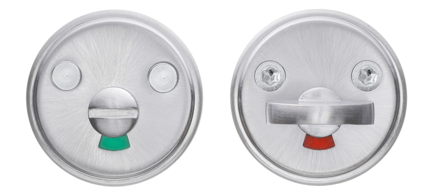 Beslagsboden B210 Spar toiletbeslag i børstet krom Ø50 mm