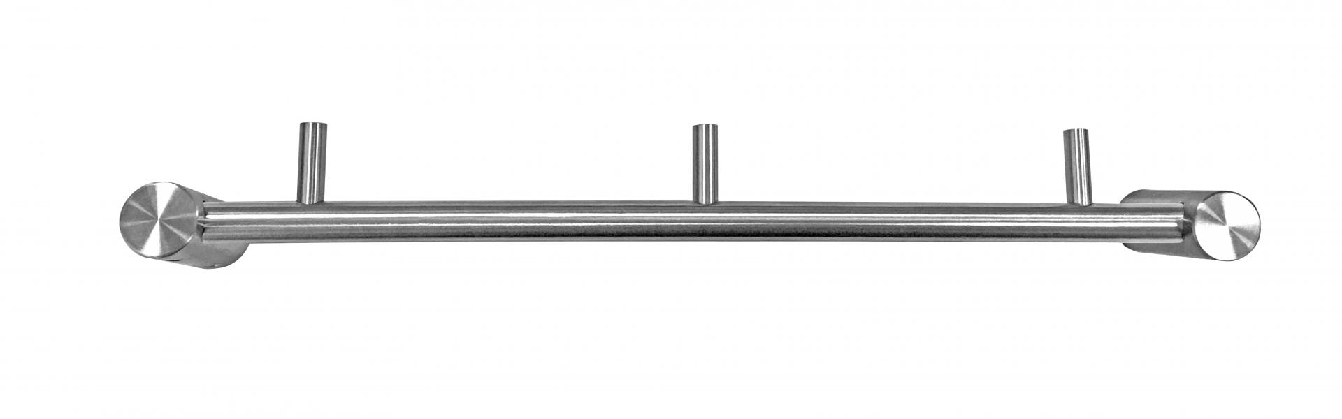 Randi Line 18 håndklædekrog mat rustfri med 3 kroge CC196 mm