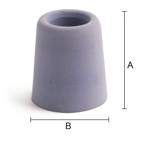 Habo gummidørstop grå H 40 mm