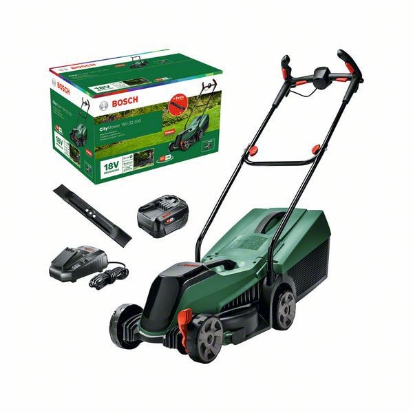 Bosch DIY Akku Plæneklipper City 18V 4,0Ah M/Tilb
