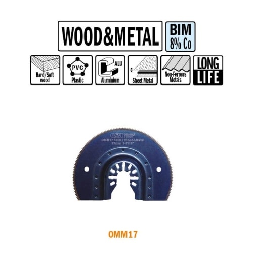 CMT Multicut BIM klinge radial til træ og metal 87 mm