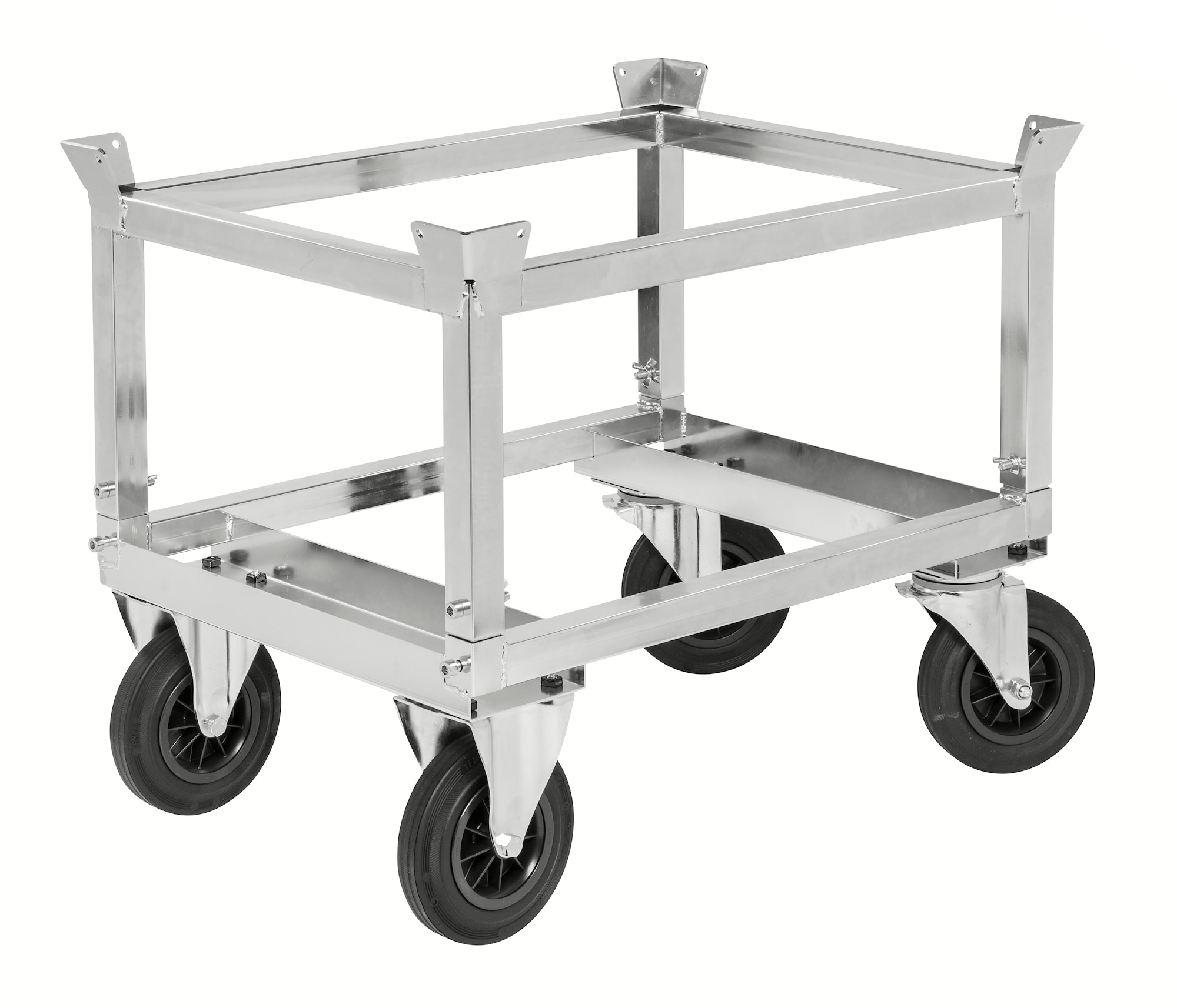 Kongamek elektrogalvaniseret pallevogn med palleholder KM222-EPH