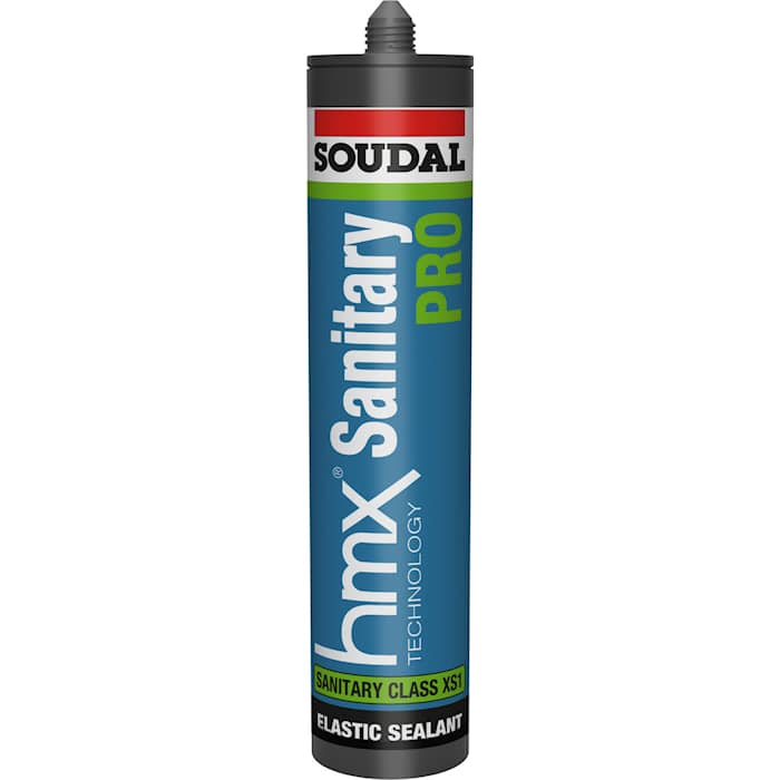 Soudal HMX Sanitary Pro sanitetssilikone lys grå 300 ml