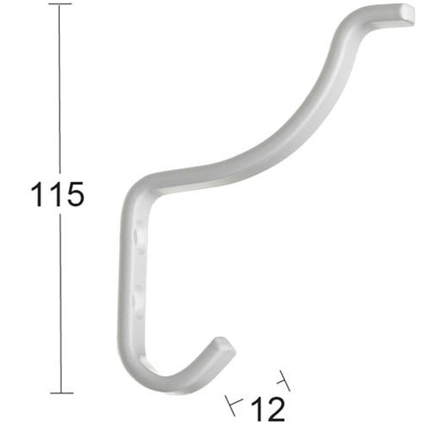 Habo hattekrog af jern hvid