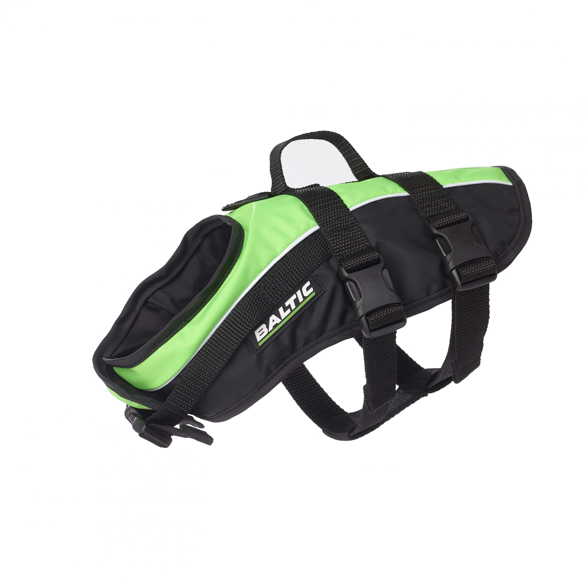Baltisk Mascot Grøn/sort Hundesvømmevest 15-40 KG (L)