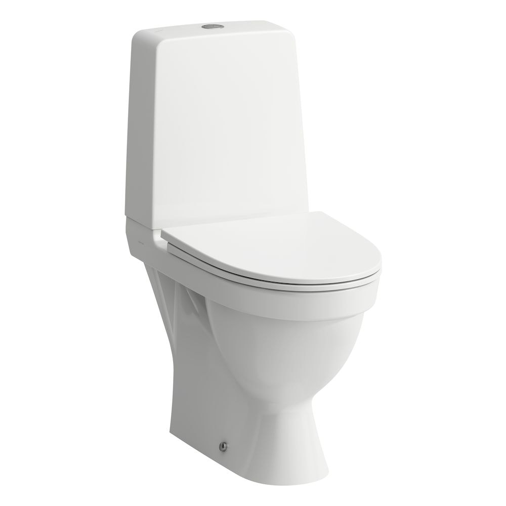 Laufen Kompas toilet med P-lås gulvstående rimless - Gulvstående toilet, Toiletter