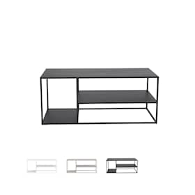 Venture Design Staal sofabord i hvid 120 x 50 x H50 cm