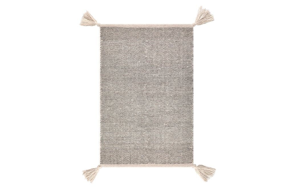 Fanni K Tanner gulvtæppe i beige-sort 140 x 200 cm