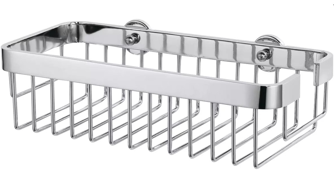 Tesa Aluxx opbevaringskurv/brusekurv enkelt, selvklæbende 87 x 300 x 147 mm