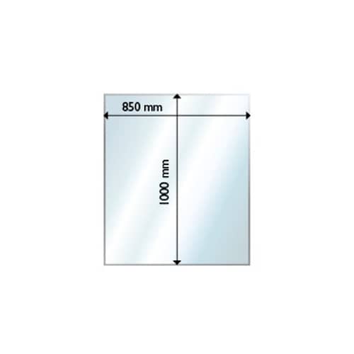 Aduro rektangel gulvplade i 6 mm glas 1000 x 850 mm