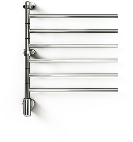 Kriss Flex 1 elektrisk håndklædetørrer med 6 arme.685 x 550 mm. 60 watt.